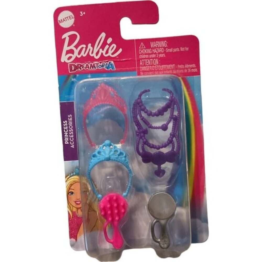 Barbie Dreamtopia Princess Accessories Pack With Crowns & Hairpieces For Ages 3+